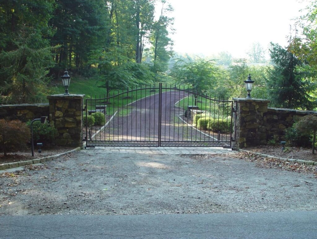 Wrought Iron Residential Driveway Gate