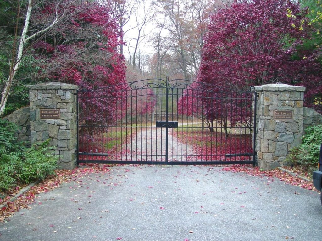 Metal Private Road Entrance