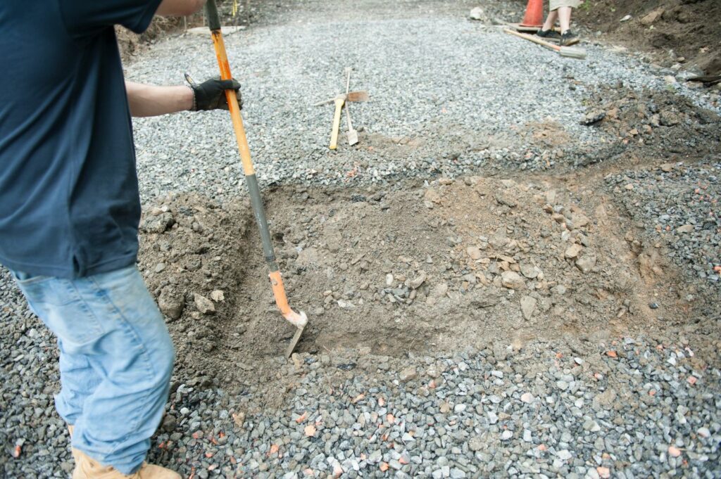 Preparing the Area for a New Gate