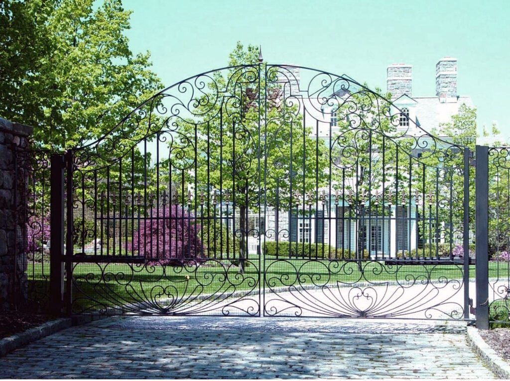 Custom Classic Wrought Iron Driveway Gate