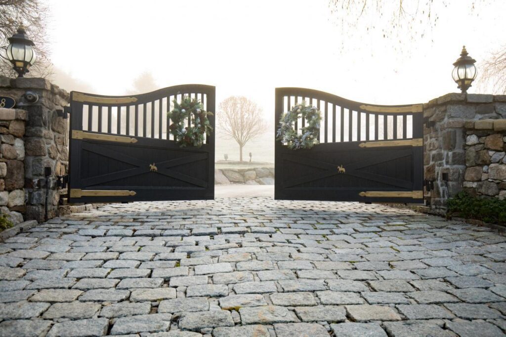 Custom Ranch Property Driveway Gate