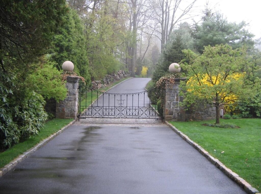 Custom Metal Security Driveway Gate