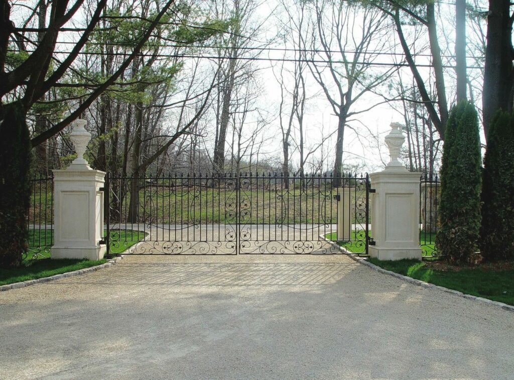 Classically Styled Gated Community Entrance