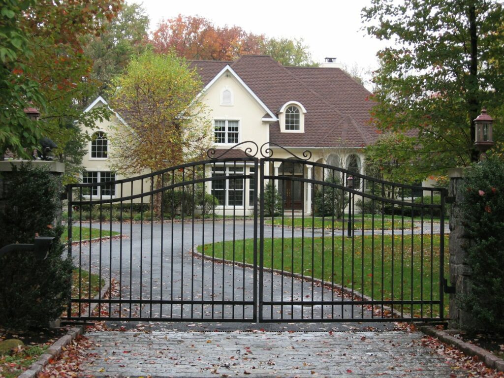 Residential Metal Driveway Gate