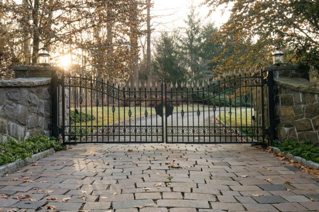 Wrought Iron Swing Security Gate