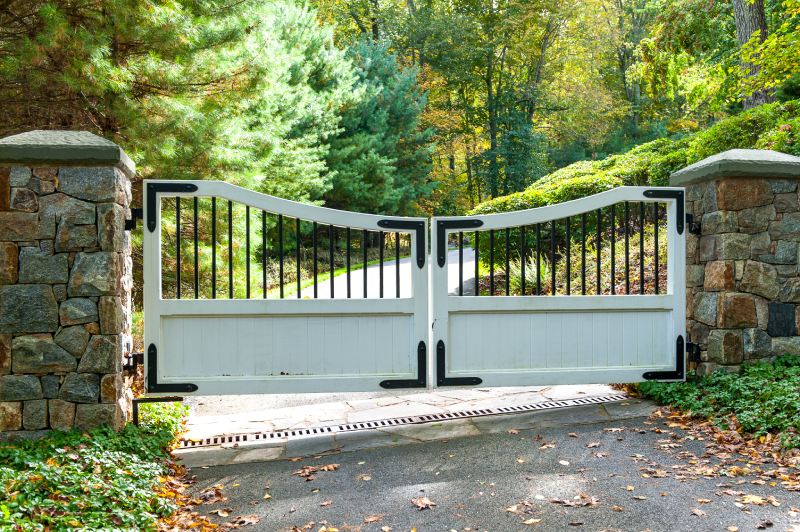 A Bright White Scalloped Gate.